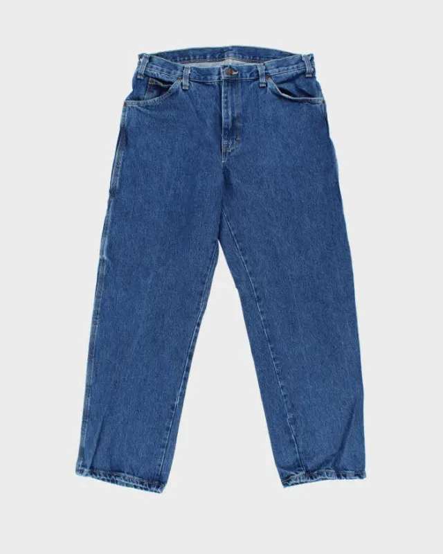 Vintage Dickies Heavyweight Wide Leg Denim Carpenter Jeans - W34 L30 made by Dickies