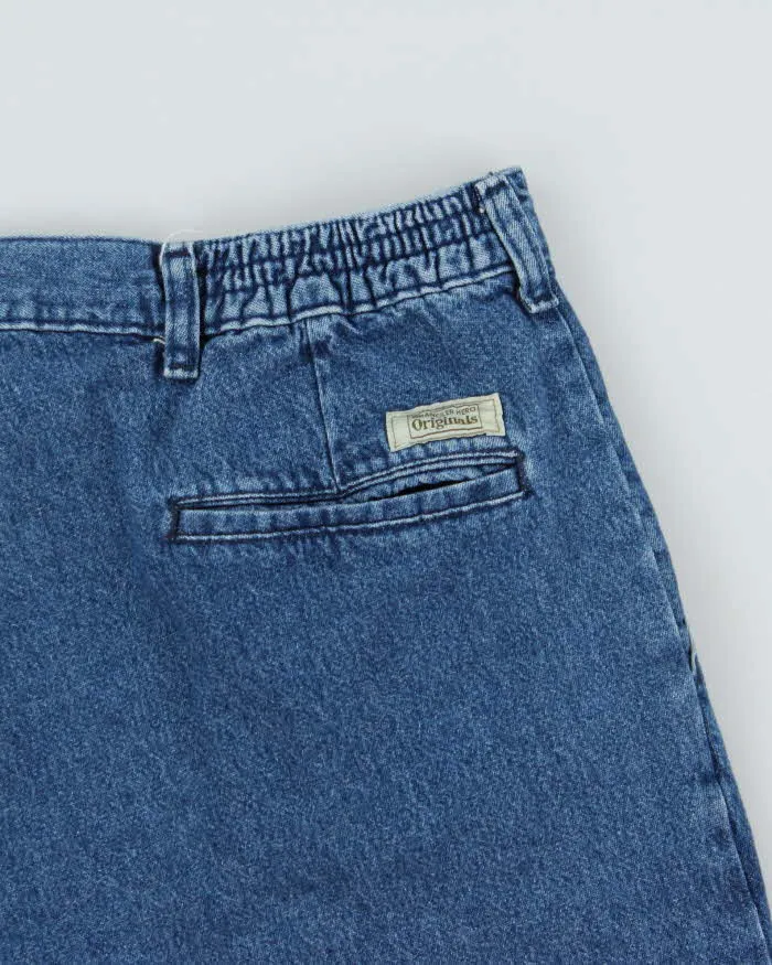 Vintage Y2K 00s Wrangler Pleated Baggy Fit Denim Bermuda Shorts - W36 sold by Rokit product image thumbnail 4