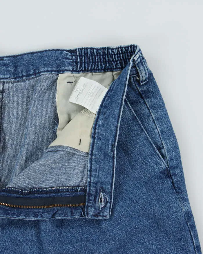 Vintage Y2K 00s Wrangler Pleated Baggy Fit Denim Bermuda Shorts - W36 sold by Rokit product image thumbnail 5