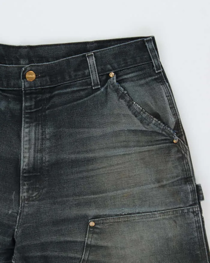 Vintage Carhartt B01 Union Made In USA Duck Canvas Double Knee Distressed Carpenter Trousers - W36 L30 sold by Rokit product image thumbnail 4