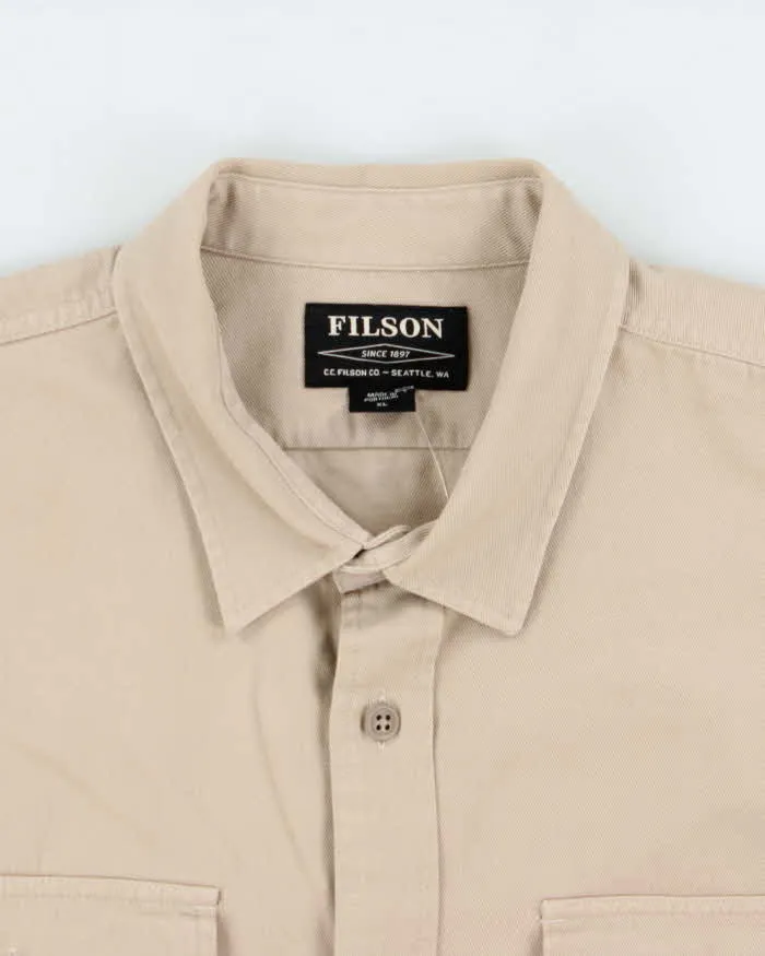 Vintage Filson 'Twine' Heavyweight Cream Khaki Canvas Long Sleeve Shirt - XL sold by Rokit product image thumbnail 5