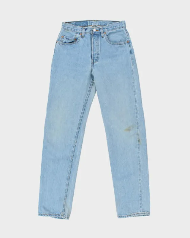 Vintage 1995 Levi's 501xx Red Batwing Made In USA Straight Leg Denim Jeans - W28 L32 sold by Rokit