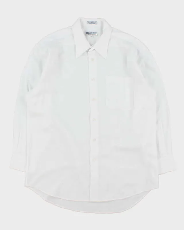 Vintage 1990s Givenchy Monsieur Long Sleeve Dagger Collared Shirt - L sold by Rokit