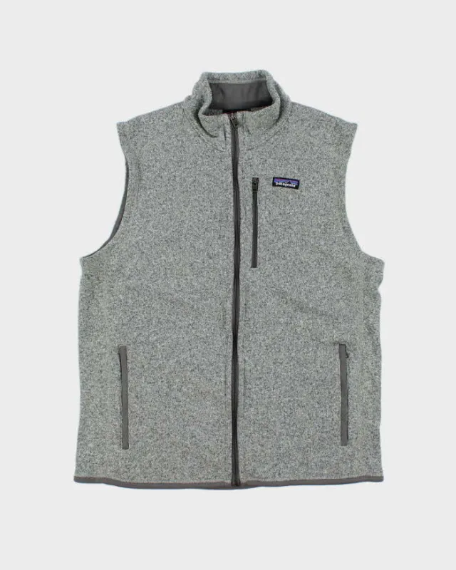 SP2023 Patagonia Marl Grey 'Better Sweater' Full-Zip Fleece Gilet - XL sold by Rokit