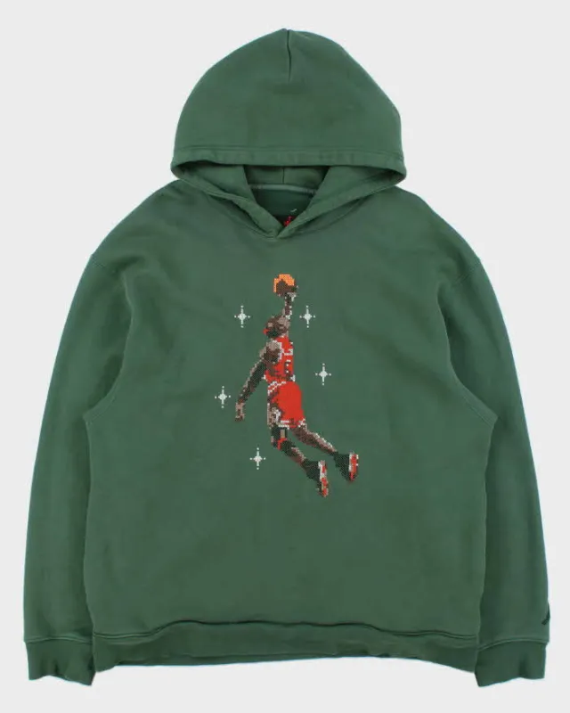 Nike Air Jordan Embroidered Jumpman Heavyweight Essentials Hoodie - XL sold by Rokit