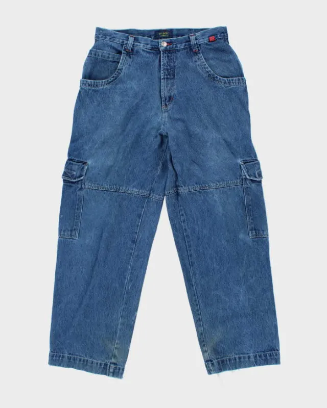 Vintage Y2k 00s Extreme Limit Ultra Wide Leg Jeans - W34 L32 made by Rokit