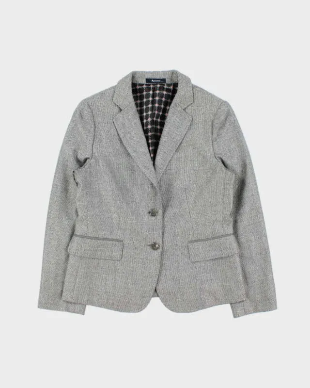 Vintage Aquascutum Wool & Silk Blend Blazer Jacket - S made by Rokit