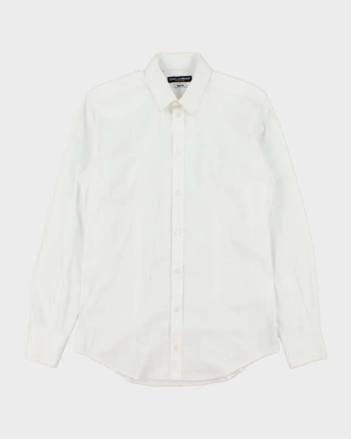 Vintage Dolce & Gabbana Martini Slim Fit Long Sleeve Shirt - M sold by Rokit