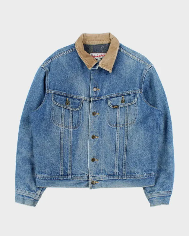 Vintage 1991 Lee Storm Rider Made In Canada Blanket Lined Denim Trucker Jacket - L made by Lee