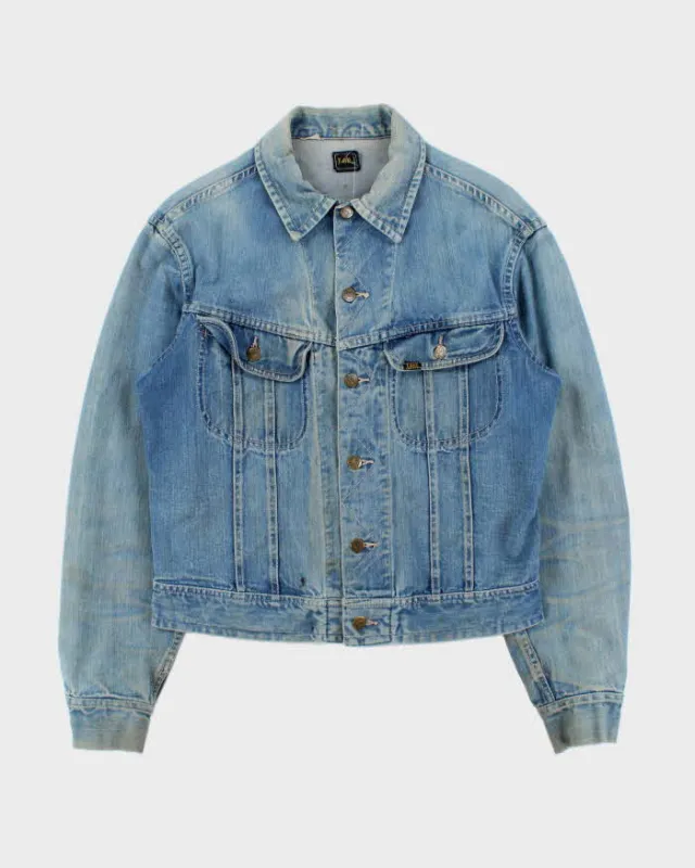 Vintage 1970s Lee Mud Wash Denim Trucker Jacket - M made by Lee