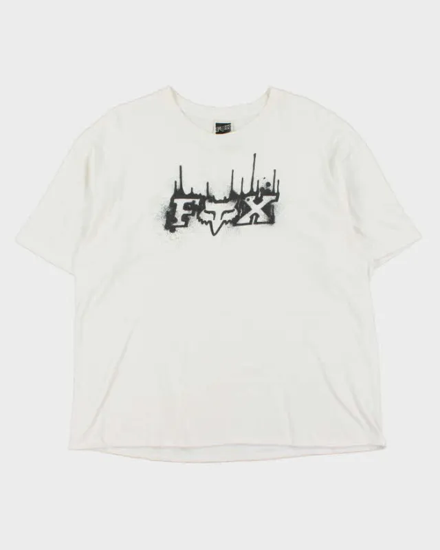 Vintage Y2K 00s Fox Racing Crewneck T-Shirt - XL made by Rokit