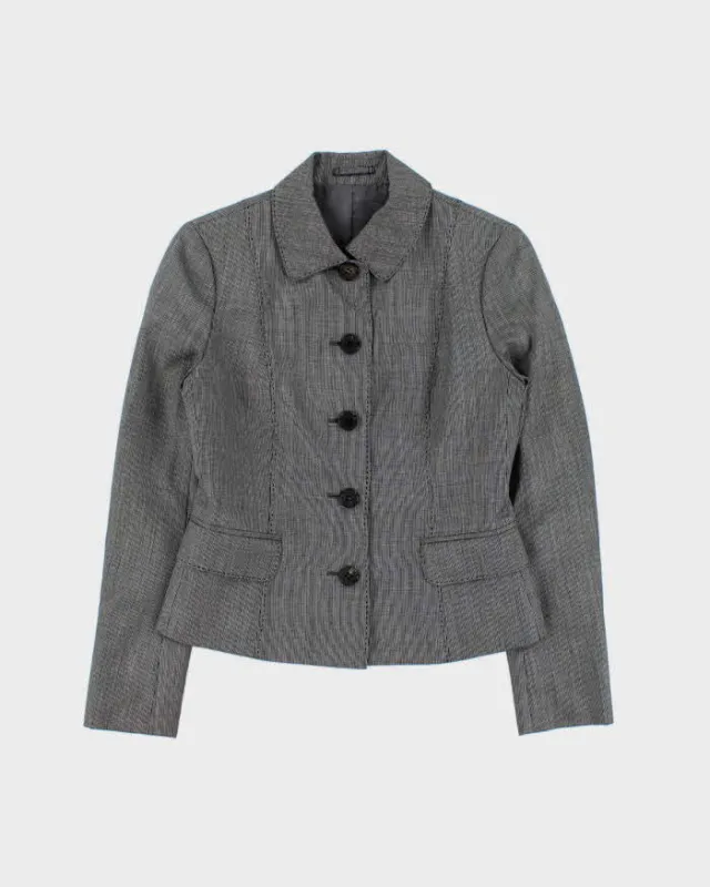 Vintage Burberry Japan Wool & Silk Blend Button Down Blazer Jacket - XS made by Burberry