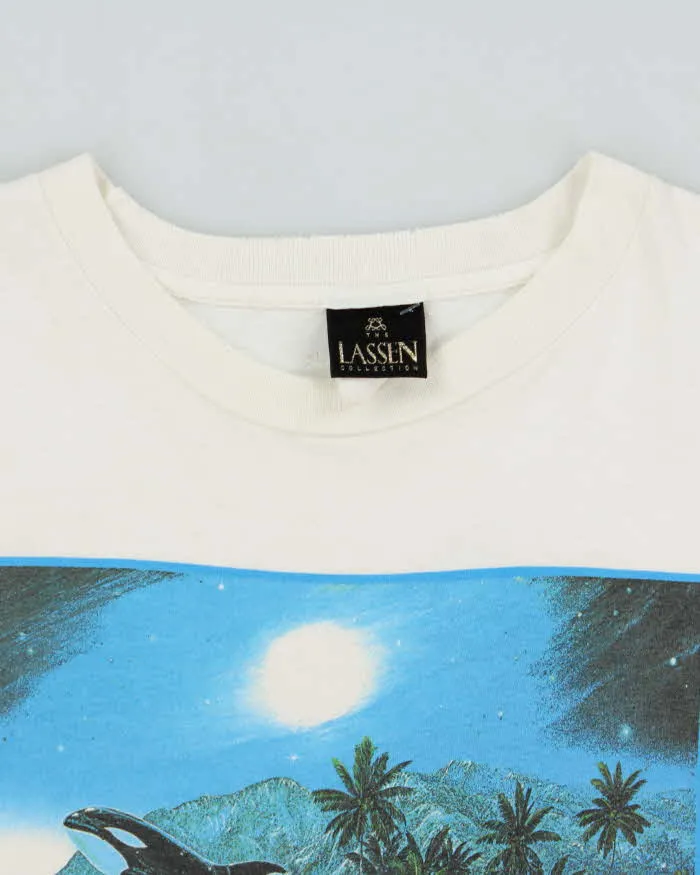Vintage 1993 Christian Riese Lassen Harmony Made In USA Single Stitch Crewneck T-Shirt - XL sold by Rokit product image thumbnail 5