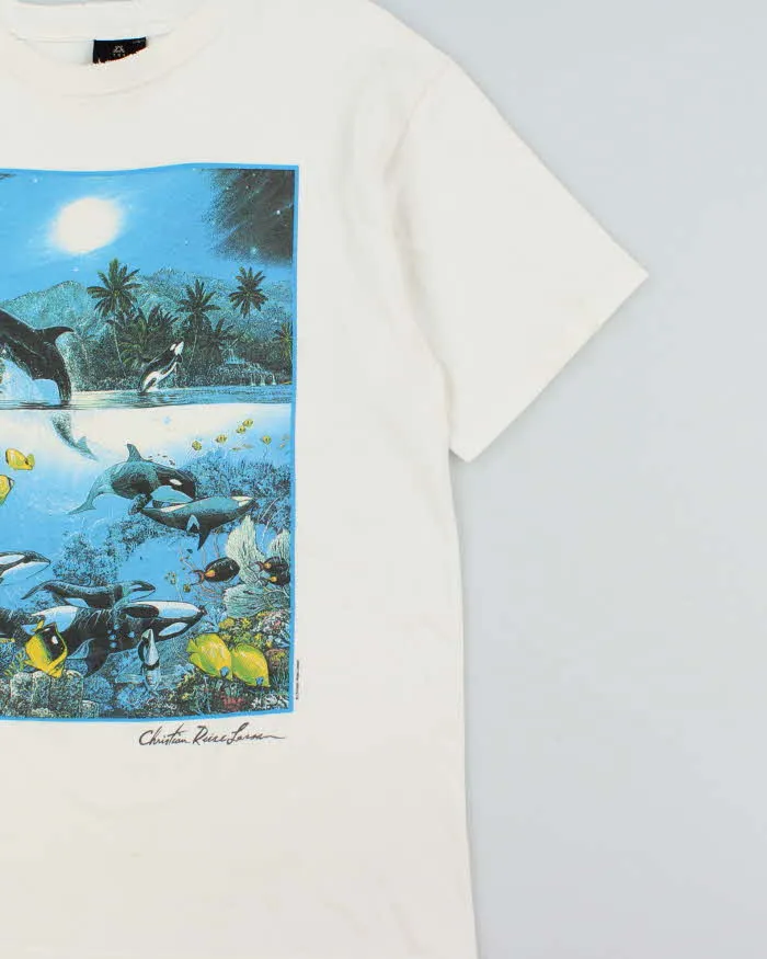 Vintage 1993 Christian Riese Lassen Harmony Made In USA Single Stitch Crewneck T-Shirt - XL sold by Rokit product image thumbnail 3