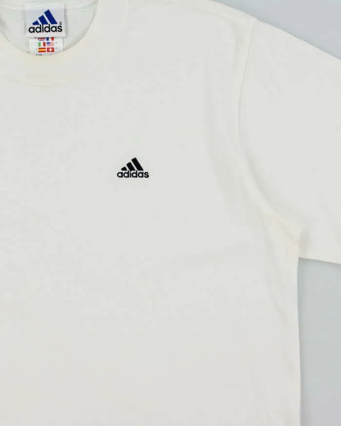 Vintage 1990s Adidas Japan Embroidered Crewneck T-Shirt - L sold by Rokit product image thumbnail 4