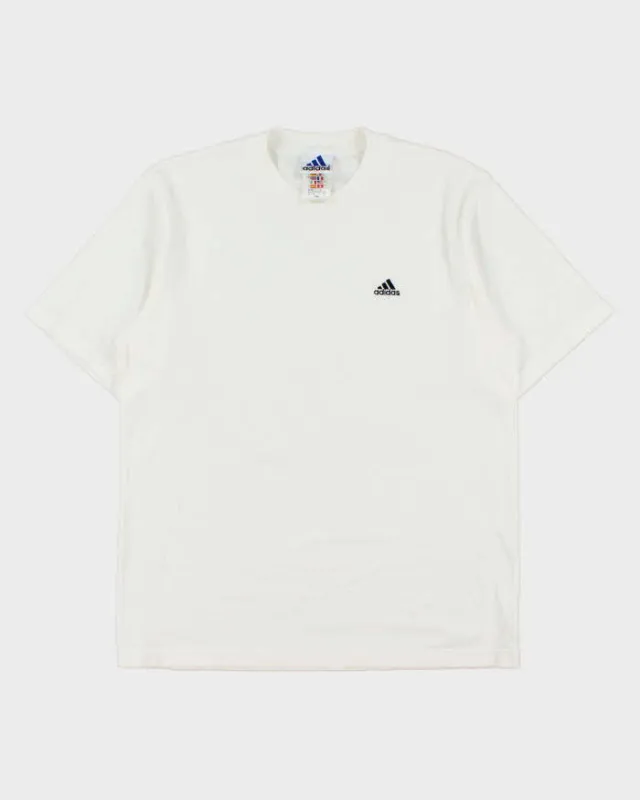 Vintage 1990s Adidas Japan Embroidered Crewneck T-Shirt - L made by Adidas