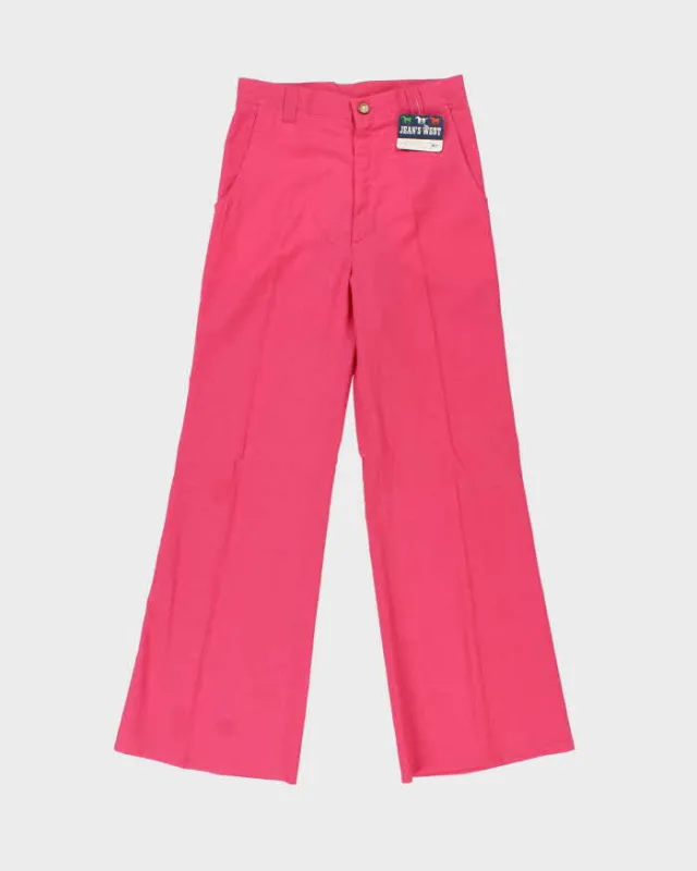 DSWT 1970s Jeans West High Waisted Bell Bottoms Trousers - W28 L30 made by Rokit