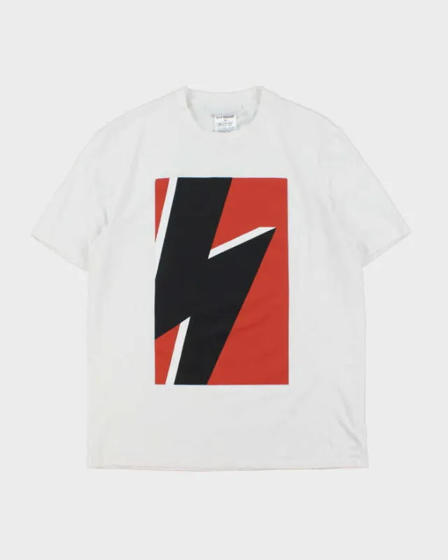 Neil Barrett Thunderbolt Loose Fit Crewneck T-Shirt - M made by Rokit