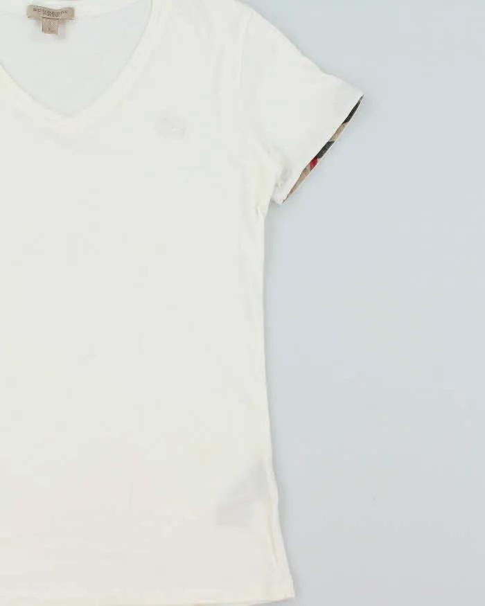 Vintage Y2k 00s Burberry Brit V Neck T-shirt - S sold by Rokit product image thumbnail 3