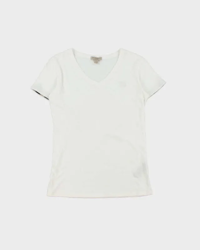 Vintage Y2k 00s Burberry Brit V Neck T-shirt - S made by Burberry