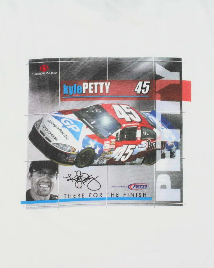 Vintage Y2K 00s Carborundum Racing Kyle Petty Nascar Heavyweight Crewneck T-Shirt - XL sold by Rokit product image thumbnail 4