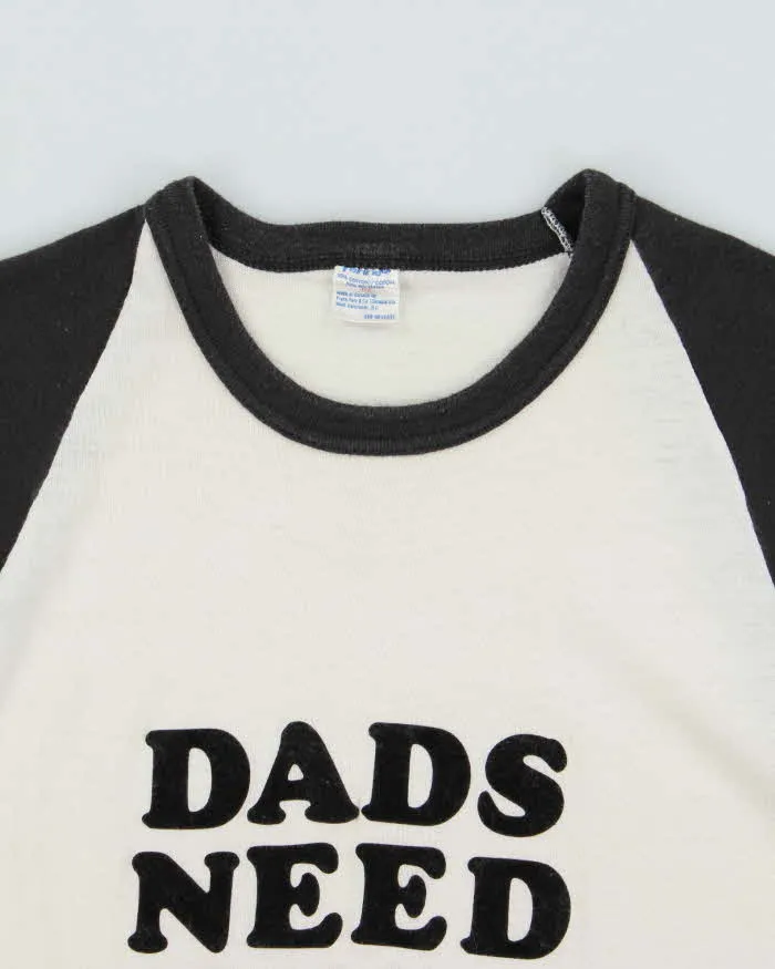 Vintage 1980s Fairline Made In Canada Single Stitch Parody Felt Graphic Raglan Baseball T-Shirt - XL sold by Rokit product image thumbnail 5
