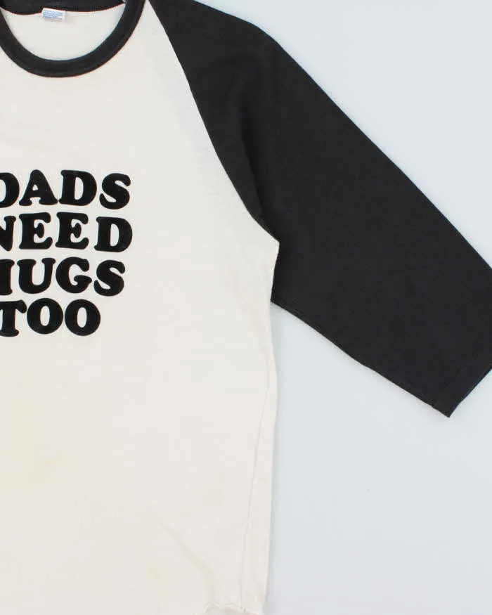 Vintage 1980s Fairline Made In Canada Single Stitch Parody Felt Graphic Raglan Baseball T-Shirt - XL sold by Rokit product image thumbnail 3