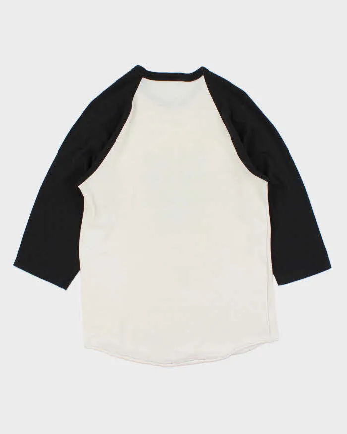 Vintage 1980s Fairline Made In Canada Single Stitch Parody Felt Graphic Raglan Baseball T-Shirt - XL sold by Rokit product image thumbnail 2