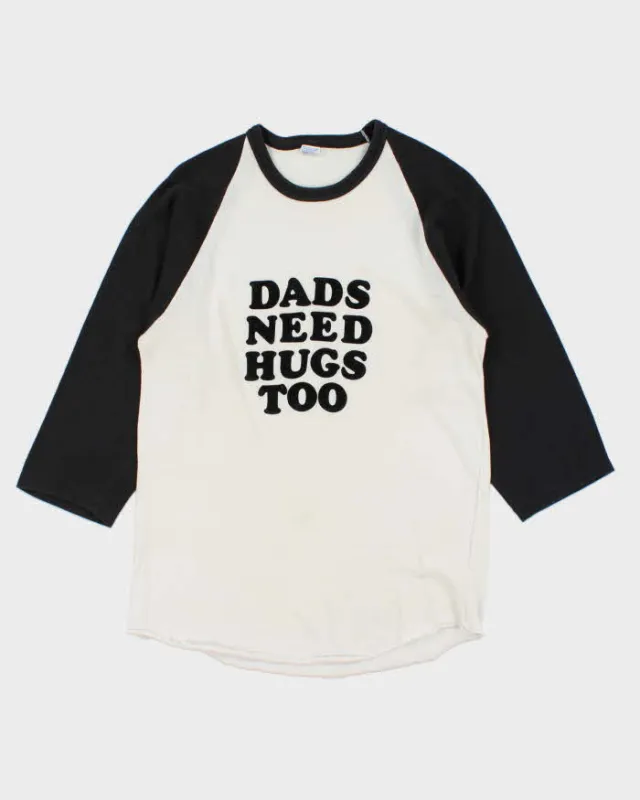 Vintage 1980s Fairline Made In Canada Single Stitch Parody Felt Graphic Raglan Baseball T-Shirt - XL made by Rokit