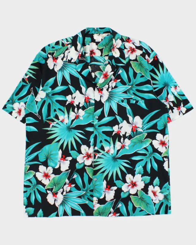 Vintage 1980s Royal Creations Made In USA Floral Hawaiian Shirt - XL made by Rokit