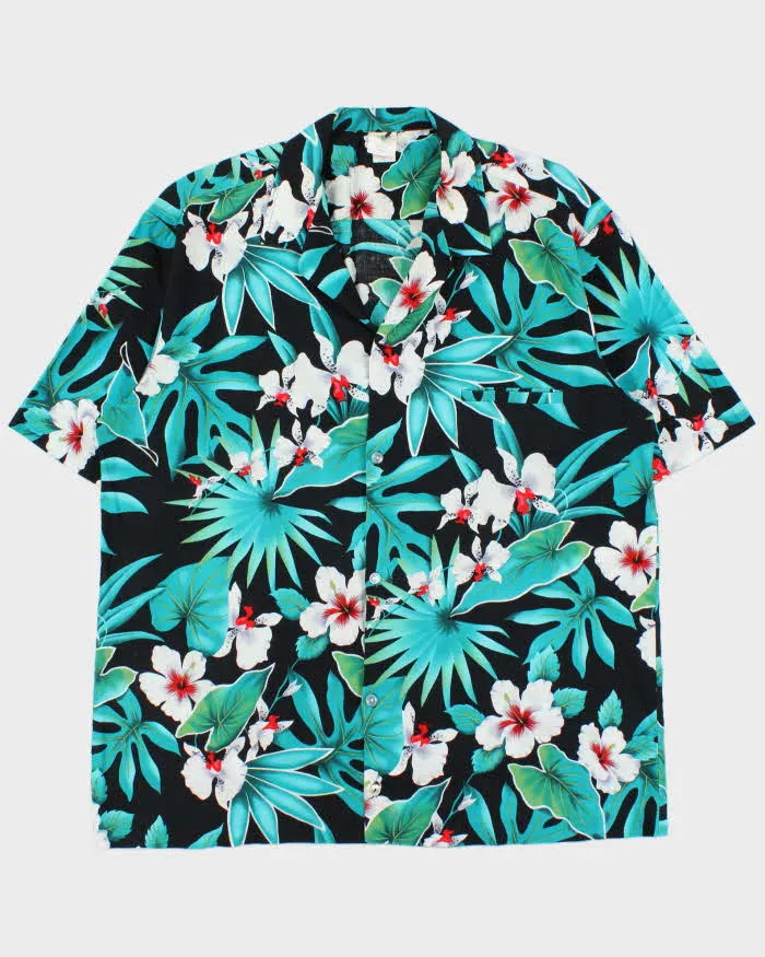 Vintage 1980s Royal Creations Made In USA Floral Hawaiian Shirt - XL sold by Rokit