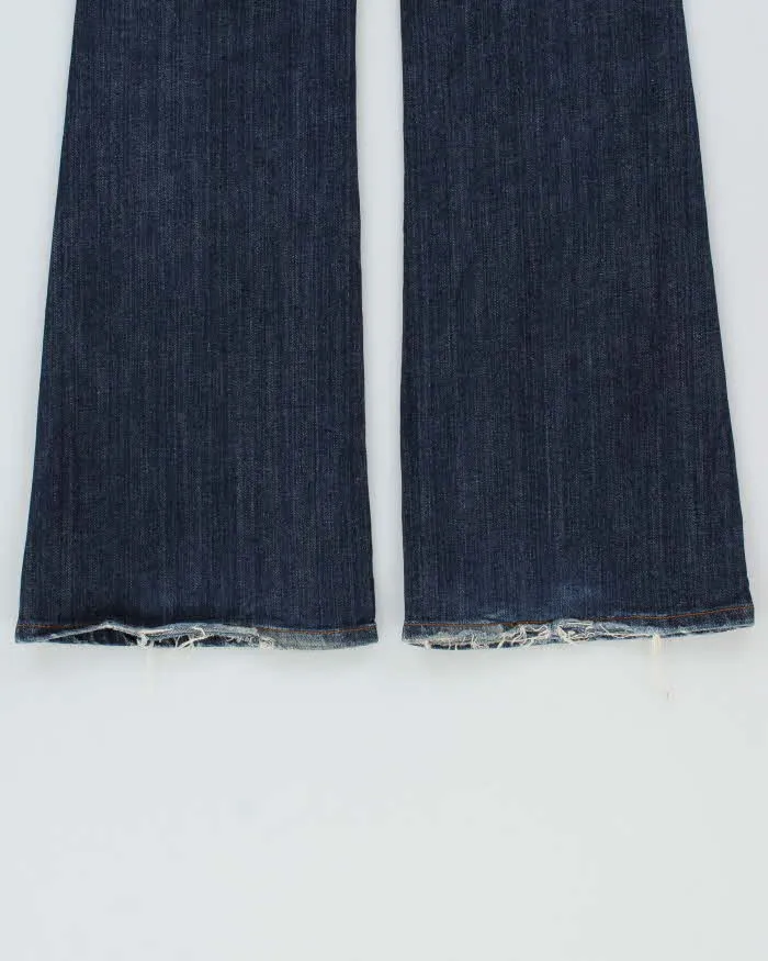 Vintage Y2K 00s & By P&D Women's Low Rise Embellished Japanese Denim Flared Jeans - W28 L32 sold by Rokit product image thumbnail 5