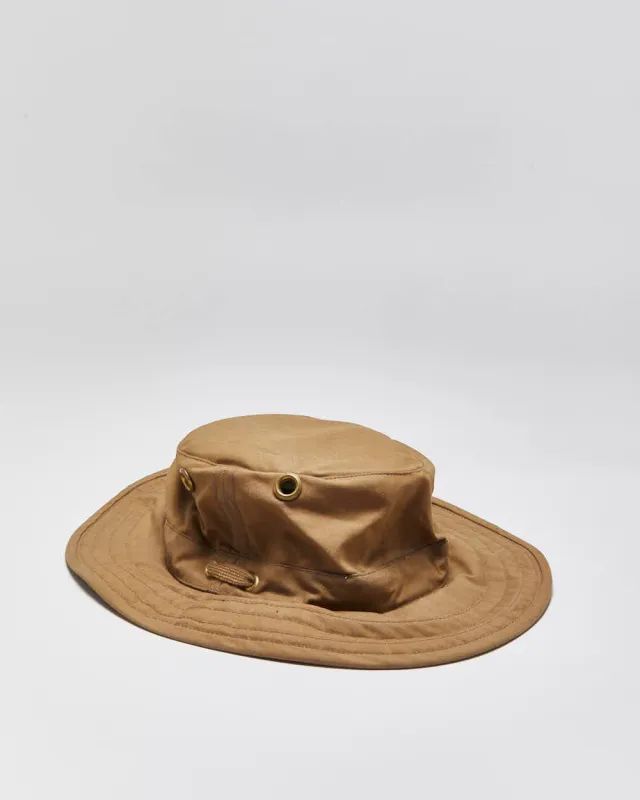 Vintage 00s Tilley Outback Waxed Cotton Made In Canada Boonie Hat - 7 3/4 made by Rokit
