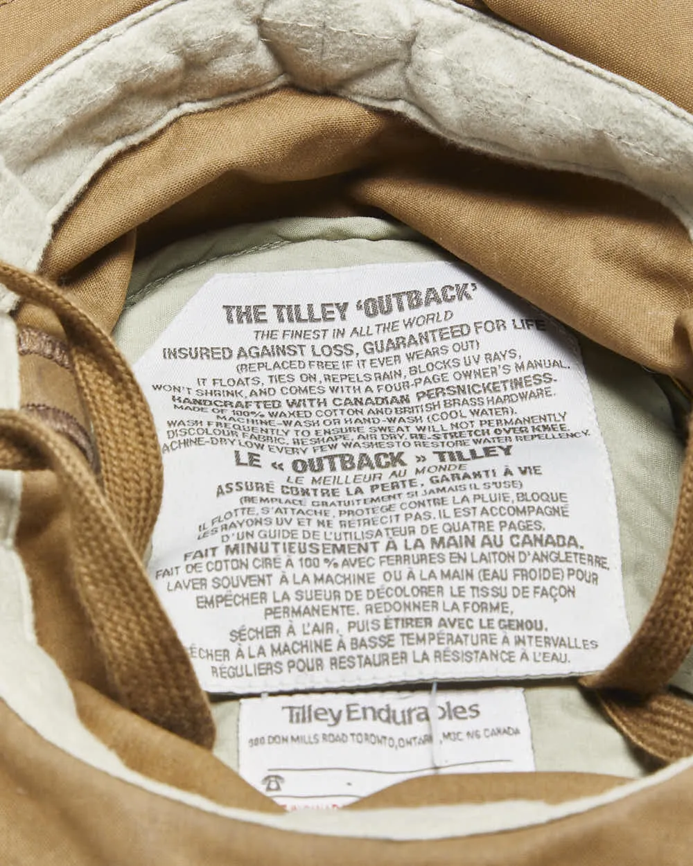 Vintage 00s Tilley Outback Waxed Cotton Made In Canada Boonie Hat - 7 3/4 sold by Rokit product image thumbnail 4