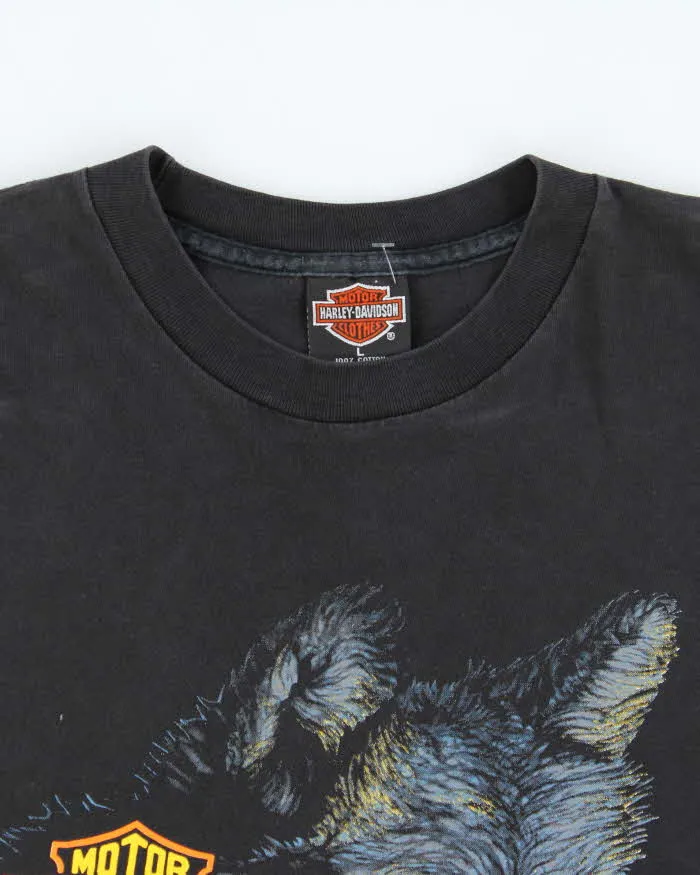 Vintage 1990s Harley Davidson Fun Wear Made In USA Single Stitch Crewneck T-Shirt - L sold by Rokit product image thumbnail 5