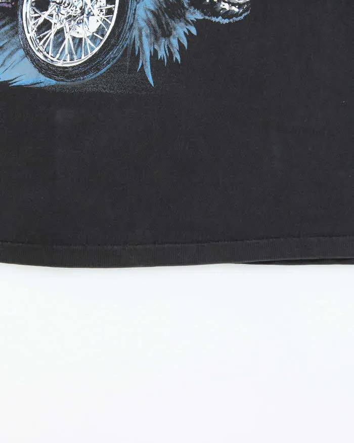 Vintage 1990s Harley Davidson Fun Wear Made In USA Single Stitch Crewneck T-Shirt - L sold by Rokit product image thumbnail 4