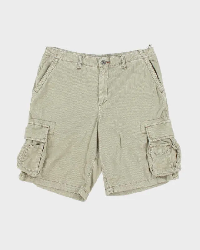 Vintage Y2K 00s Tommy Bahama Baggy Fit Tan Corduroy Cargo Shorts - W36 made by Tommy Bahama