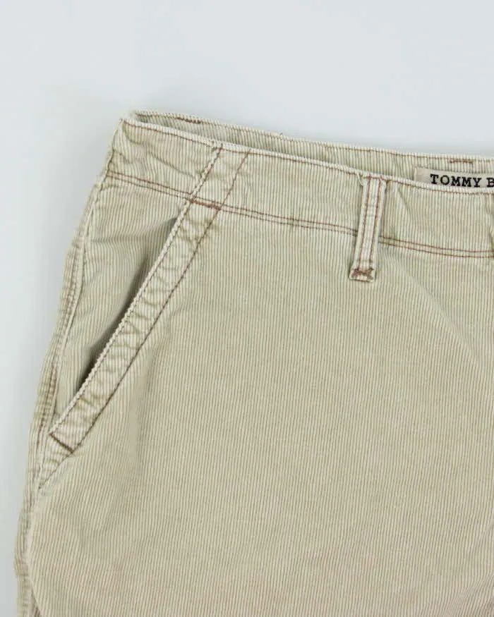 Vintage Y2K 00s Tommy Bahama Baggy Fit Tan Corduroy Cargo Shorts - W36 sold by Rokit product image thumbnail 3