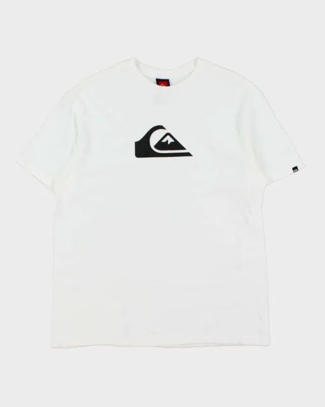 Vintage Y2K 00s Quiksilver Heavyweight Crewneck T-Shirt - L made by Rokit