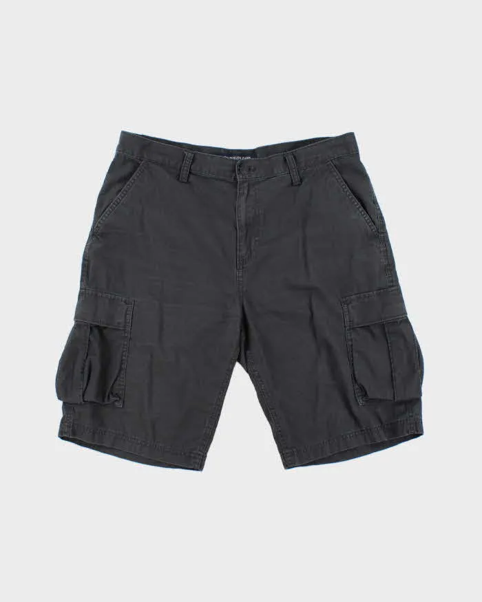 Vintage Calvin Klein Jeans Loose Fit Cargo Shorts - W32 sold by Rokit