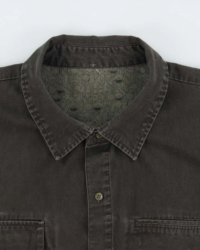 Vintage 2004 Adidas Originals Big City Embroidered Long Sleeve Canvas Denim Shirt - XL sold by Rokit product image thumbnail 5