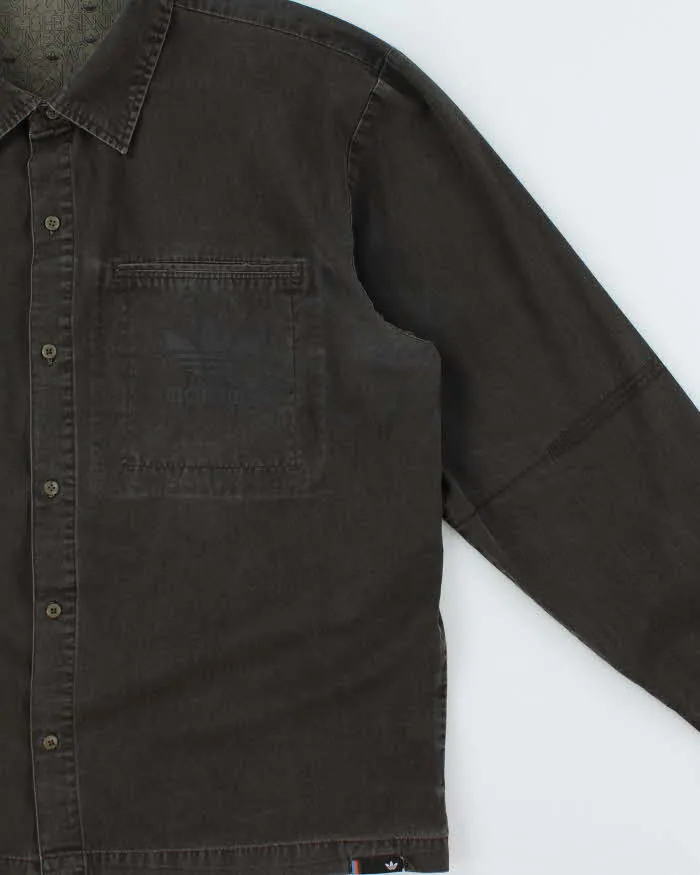 Vintage 2004 Adidas Originals Big City Embroidered Long Sleeve Canvas Denim Shirt - XL sold by Rokit product image thumbnail 3