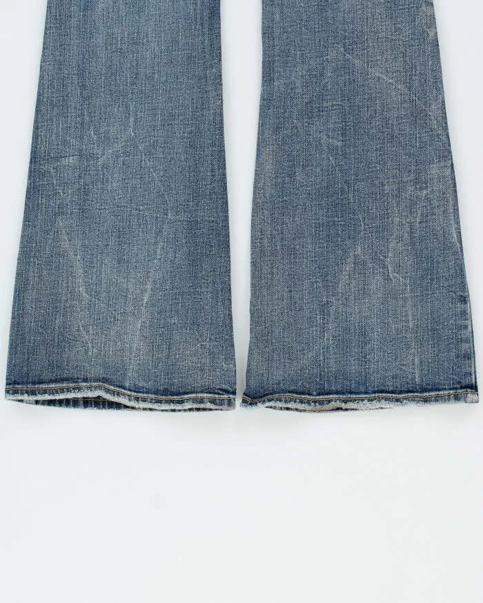 Vintage Y2K 00s Silver Women's Denim Low Rise Eden Flared Jeans - W28 L31 sold by Rokit product image thumbnail 5
