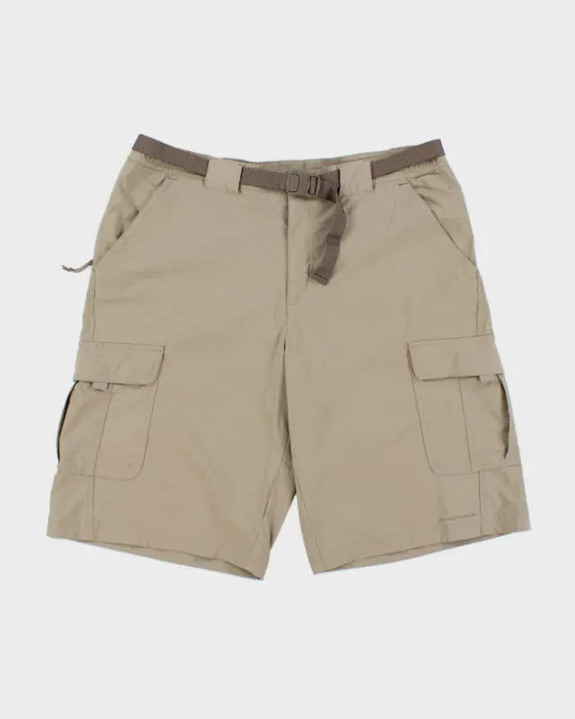 Vintage Y2K 00s Columbia Titanium Omni- Shield Khaki Baggy Fit Technical Cargo Shorts - W36 made by Columbia