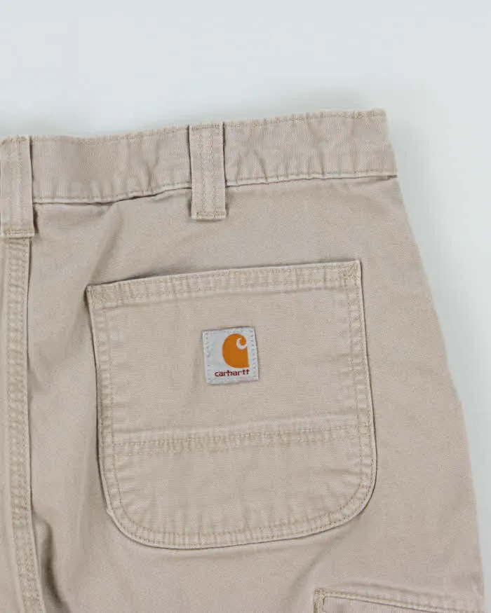 Vintage Carhartt Desert Khaki Canvas Relaxed Fit Workwear Shorts - W36 sold by Rokit product image thumbnail 4