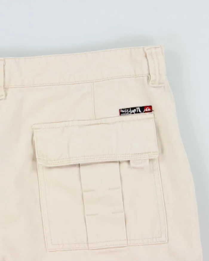 Vintage Y2K 00s Quiksilver Heavyweight Canvas Baggy Fit Cargo Shorts - W34 sold by Rokit product image thumbnail 4