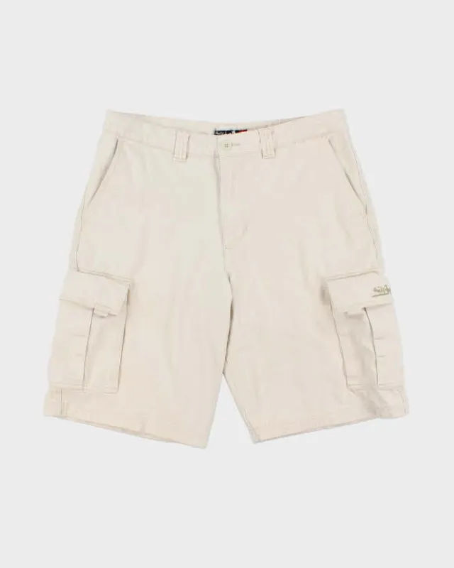 Vintage Y2K 00s Quiksilver Heavyweight Canvas Baggy Fit Cargo Shorts - W34 made by Rokit