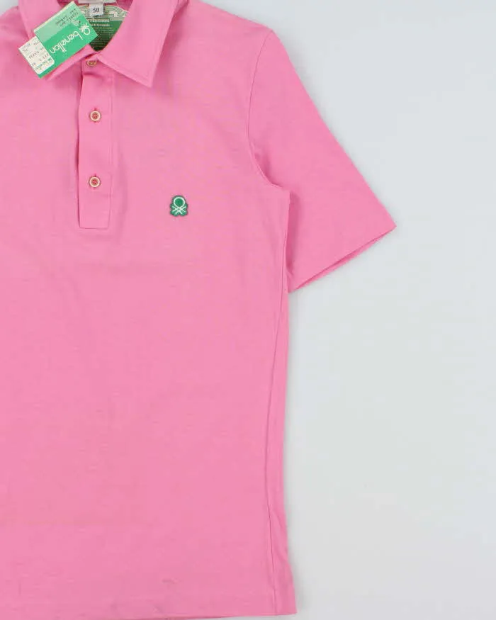 DSWT 1980s Benetton Single Stitch Short Sleeve Polo Shirt - S sold by Rokit product image thumbnail 3