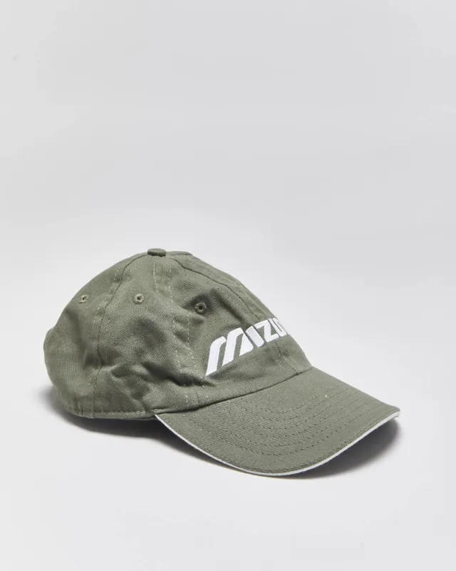 Vintage 1990s Mizuno Performance Khaki Cotton Baseball Cap - OS made by Mizuno