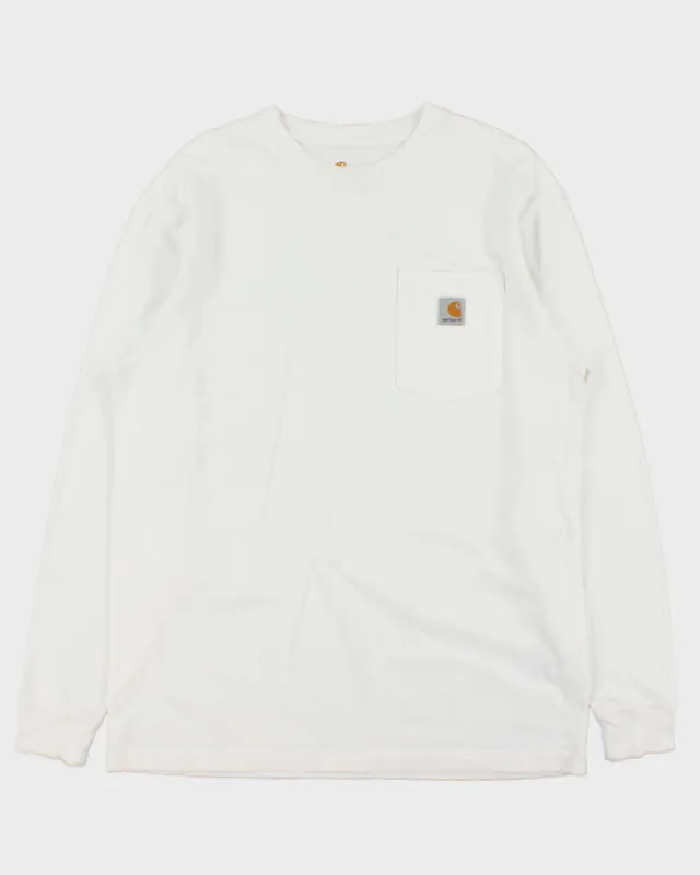 Vintage Carhartt Original Fit Long Sleeve Pocket T-shirt - M made by Carhartt